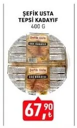 Şefik Usta Tepsi Kadayıf 400 G