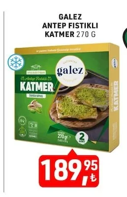 Galez Antep Fıstıklı Katmer 270 G