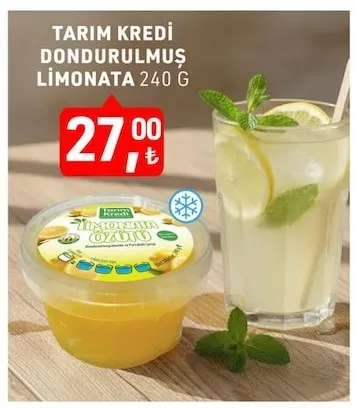 Tarım Kredi Dondurulmuş Limonata 240 G