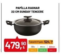 Papilla Ragnar 22 Cm Sunday Tencere