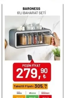 Baroness 6'Lı Baharat Seti