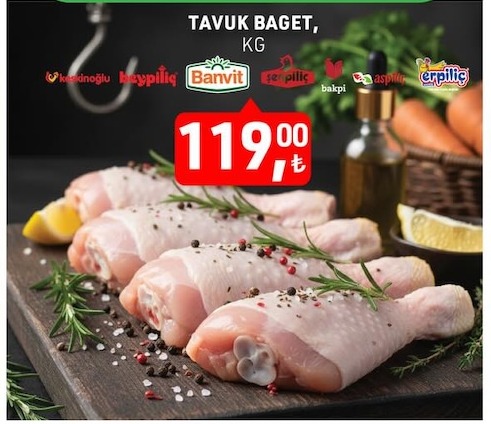 Tavuk Baget, Kg