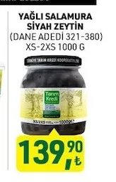 Yağli Salamura Siyah Zeytin 1000 G