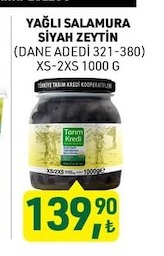 Yağli Salamura Siyah Zeytin 1000 G