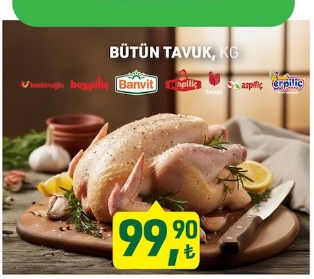 Bütün Tavuk, Kg