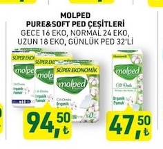 Molped Pure&Soft Ped Çeşitleri