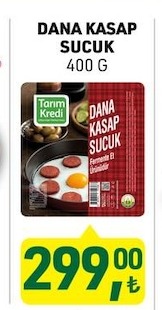 Tarım Kredi Dana Kasap Sucuk 400 G