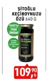 Şitoğlu Keçiboynuzu Özü 640 G