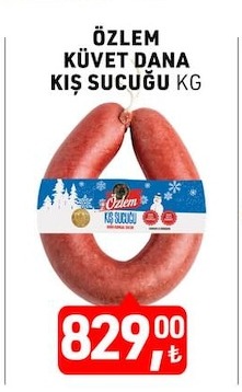 Özlem Küvet Dana Kış Sucuğu Kg