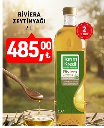 Tarım Kredi Riviera Zeytinyağı 2 L