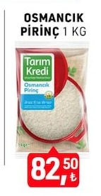 Tarım Kredi Osmancık Pirinç 1 Kg