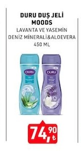 Duru Duş Jeli Moods Lavanta Ve Yasemin Deniz Minerali&Aloevera 450 Ml