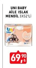 Uni Baby Aile Islak Mendil 3X52'Li