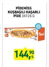 Pidemiss Kuşbaşili Kaşarli Pide 3X125 G