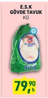 E.S.K Gövde Tavuk Kg