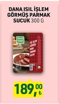 Dana Isil İşlem Görmüş Parmak Sucuk 300 G