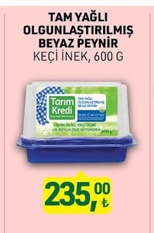 Tam Yağlı Olgunlaştırılmış Beyaz Peynir Keçi İnek 600 G