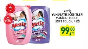 Yetiş Yumuşatıcı Çeşitleri Magical Touch, Soft Touch 4 Kg