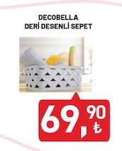 Decobella Deri Desenli Sepet