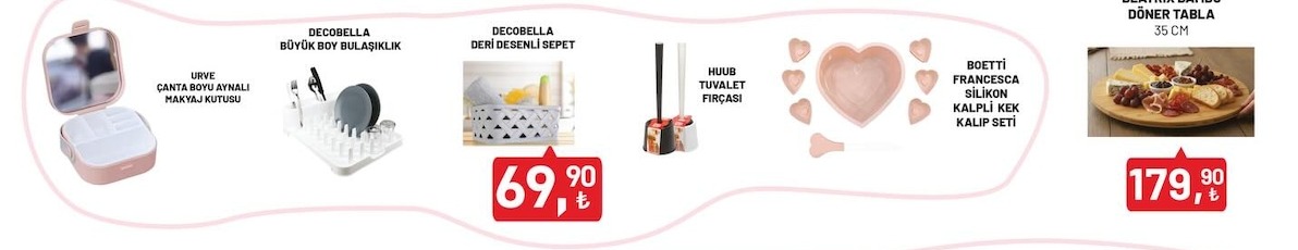 Decorbella Deri Desenli Sepet