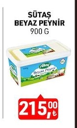 Sütaş Beyaz Peynir 900 G