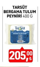 Tarsüt Bergama Tulum Peyniri 400 G