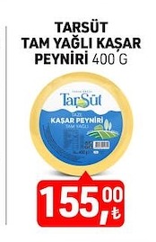 Tarsüt Tam Yağlı Kaşar Peyniri 400 G