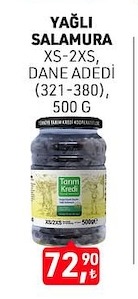 Yağli Salamura Xs-2Xs, Dane Adedi (321-380), 500 G