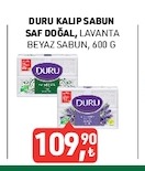 Duru Kalip Sabun Saf Doğal, Lavanta Beyaz Sabun, 600 G