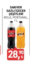 Sarıyer Gazlı İçecek Çeşitleri Kola, Portakal 1 L