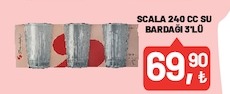 Scala 240 Cc Su Bardaği 3'Lü
