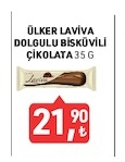 Ülker Laviva Dolgulu Bisküvili Çikolata 35 G