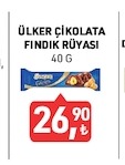 Ülker Çikolata Fındık Rüyası 40 G