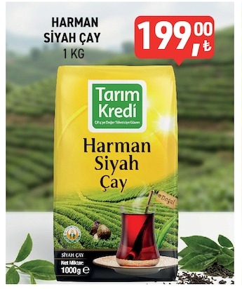 Tarım Kredi Harman Siyah Çay 1 Kg