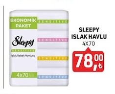 Sleepy Islak Havlu 4X70