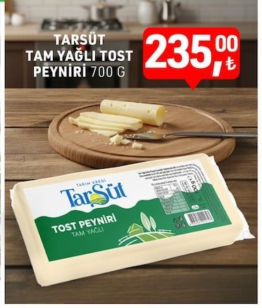 Tarsüt Tam Yağlı Tost Peyniri 700 G