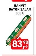 Banvit Baton Salam 850 G