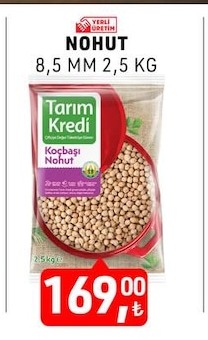 Nohut 8,5 Mm 2,5 Kg