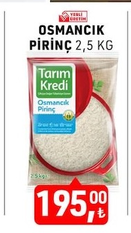 Osmancık Pirinç 2,5 Kg