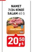 Namet 7/24 Hindi Salam 60 G