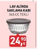 Lav Alında Saklama Kabı 345 Cc Tekli