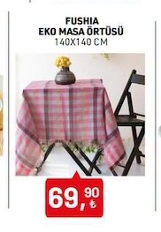 Fushia Eko Masa Örtüsü 140X140 Cm