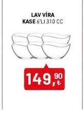 Lav Vira Kase 6'Lı 310 Cc