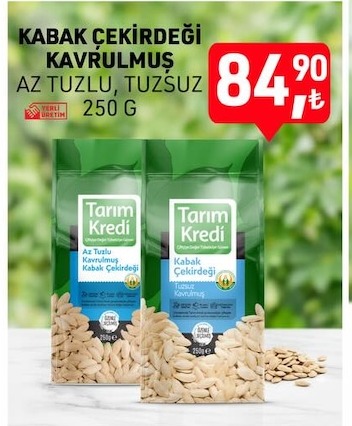 Kabak Çekirdeği Kavrulmuş Az Tuzlu, Tuzsuz 250 G
