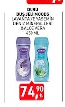 Duru Duş Jeli Moods Lavanta Ve Yasemin Deniz Mineralleri & Aloe Vera 450 Ml