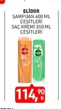 Elidor Sampuan 400 Ml Cesitleri Sac Kremi 350 Ml Cesitleri