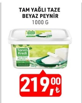 Tanım Kredı Tam Yaglı Taze Beyaz Peynır 1000 G