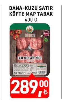 Dana Kuzu Satır Köfte Map Tabak 400G