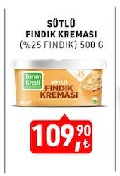 Sütiç Sütlü Fındık Kreması (%25 Fındık) 500 G