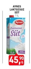 Aynes Laktozsuz Süt 1 L